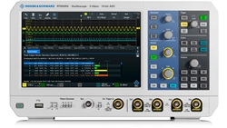 Rohde & Schwarz RTM3002 1335.8794.02 Osciloscopios de Banco de 10 bits de rolución vertical, pantalla sensible al tacto,  anchos de banda desde 100MHz a 1 GHz, hasta 80 Mpuntos de memoria y hasta 5 GS/s de velocidad de muestreo. Modelo de 2 canales.