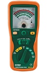 Extech 380320 - Probador de aislamiento analogico de rango manual con voltajes de prueba de 250 V, 500 V y 1000 V