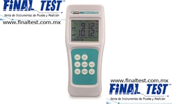 Termómetro Termopar Tegam 912A, Entrada Dual ° C & ° F (K, J, T & E)  Precisión: ± (0.5% rdg + 0.3 ° C) Rango: -418 ° F a 2502 ° F Resolución: 0.1 / 1 ° C / ° F / K