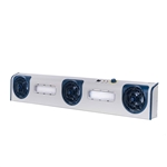 TransformingTechnologies BFN803 - Ionizador superior de tres ventiladores con luz de trabajo LED