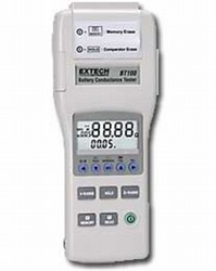 Extech BT100 - Comprobador de la Capacidad de las Baterías. Pruebas en Línea Sin Apagar la Batería, Guarda Hasta 999 Pruebas.