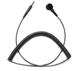 TransformingTechnologies CC0038 - Cable en espiral recto clásico: 6 'de longitud - Broche de 7 mm - Negro