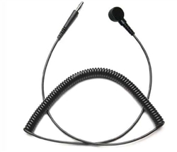 TransformingTechnologies CC0043 - Cable en espiral recto clásico: 12 'de longitud - Broche de 4 mm - Negro