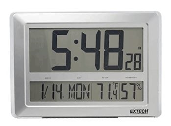 Reloj digital de pared 47 X 23 Cm Temperatura / Calendario - GRANTECH