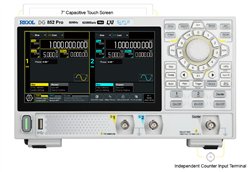 Rigol DG852 Pro  Generador arbitrario de funciones de 50MHz, 2 canales. Velocidad de muestreo de 625MSa/seg, 2Mpts en forma arbitraria (8M opcional), 16 bits de resolución, interface LAN, USB, USB-tipo C