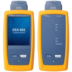 Fluke Networks DSX-602,  Certificador de cableado estructurado de par trenzado de cobre desde Cat 3/Clase C hasta Cat 6A/Clase EA, incluye kit de accesorios