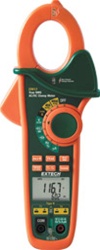 Extech EX613-NIST - Medidor de gancho de AC/DC TRMS dual con termometro integrado tipo K y Certificado NIST