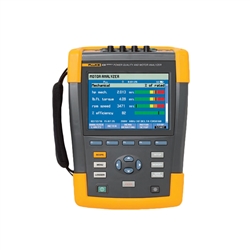 Fluke 438-II - Analizador de Calidad de Energía y de Motores. Análisis de desbalances, armónicos, consumos de energía, torque y velocidad de motores. Interface USB y Bluetooth.