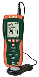 Extech HD450-NIST - Medidor de Luz con registrador (Datalogger) y Certificado NIST