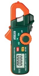 Extech MA120 - Mini Medidor de gancho AC/DC con Detector de Voltaje sin contacto y lampara integrada.