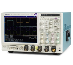 Tektronix MSO71254DX - Osciloscopio de 33 GHz de señal mixta;  16 canales lógicos, 4 analógos. Hasta 100 GS/s de muestreo y 62.5 M muestras de memoria.