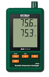 Extech SD500 - Registrador de datos de humedad/temperatura Registra datos en una tarjeta SD en formato Excel