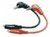 B&K Precision TL 830 810-875 3" Plug to Clip Test Leads (red/blk)