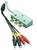 B&K Precision TL885B - Cables de Prueba Kelvin, 4 Hilos para los Medidores LCR/ESR Modelos 885 y 886, Cumplimiento con RoHS.