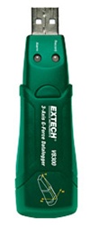 Extech VB300 -  registrador de datos USB G-Force, Registra y cronometra impactos y picos de 3 ejes